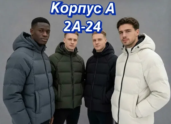 Мужская зимняя куртка с наполнителем холлофайбер — фото 12