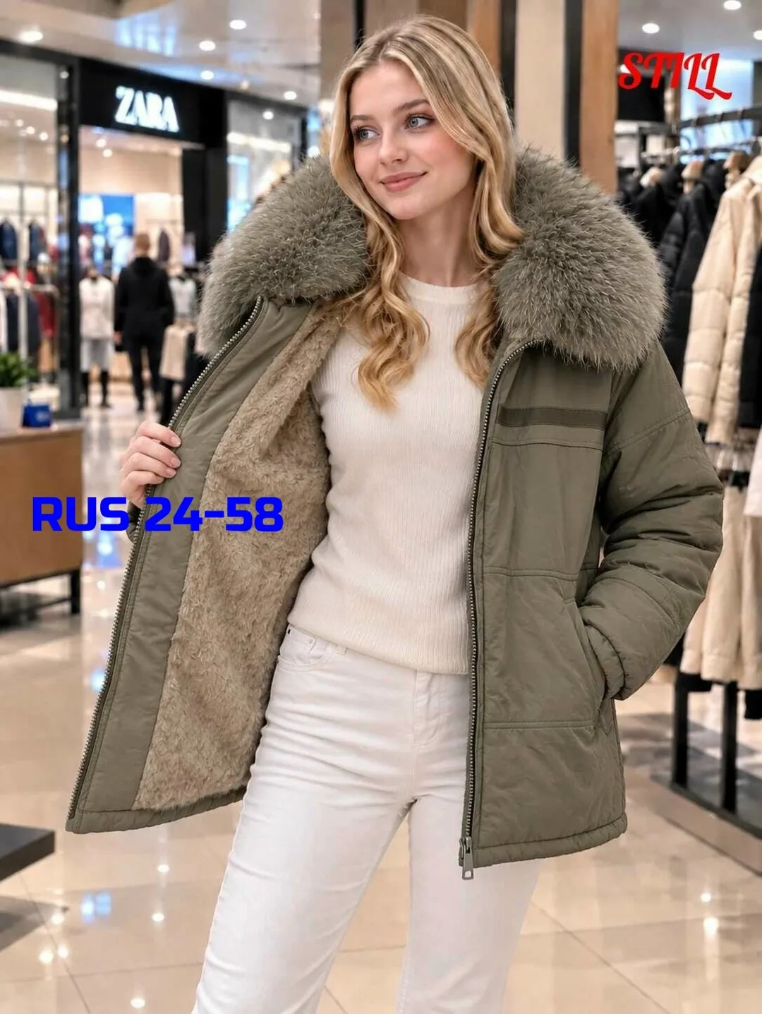 Женская зимняя куртка M, L, XL, 2XL — фото 1