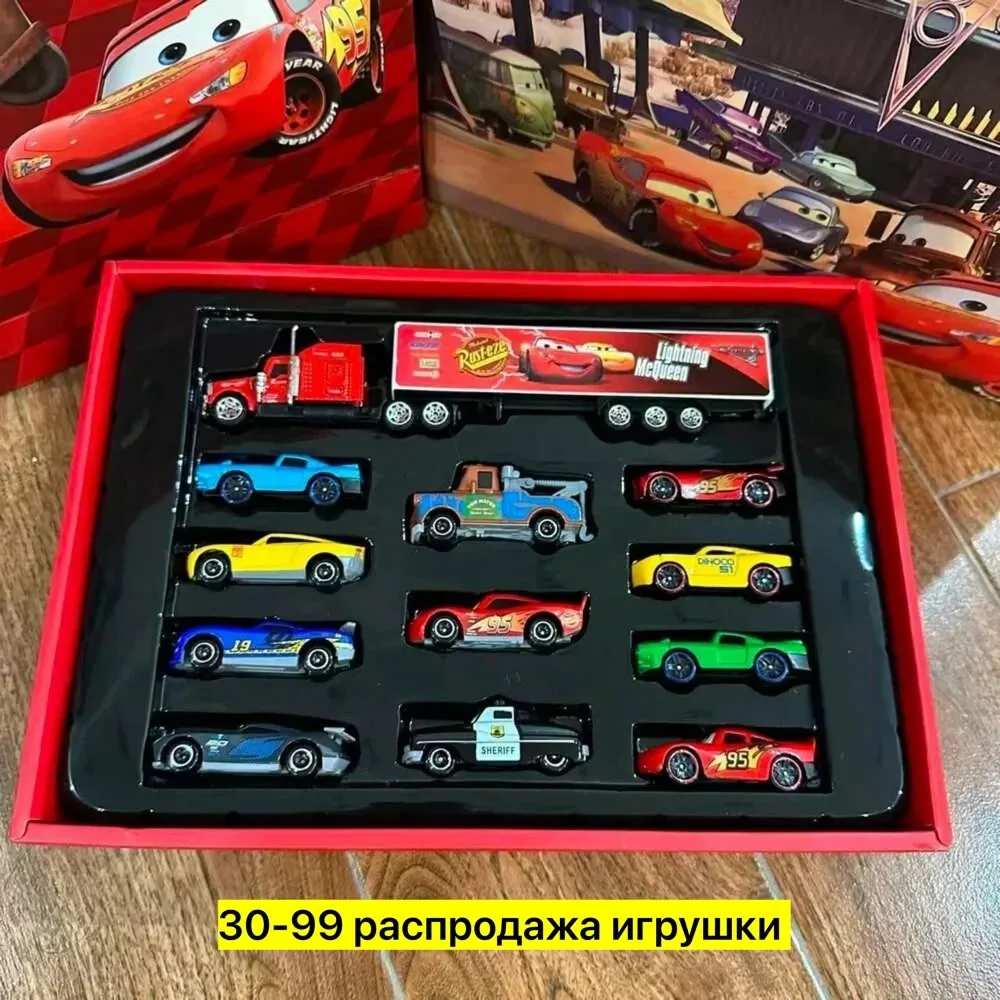 Игрушка из железа, подарочный набор машинок — фото 1