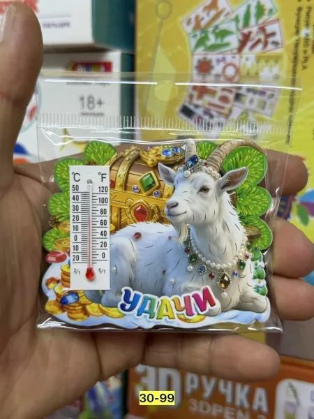 Новогодняя магнитная игрушка из пластика — фото 5