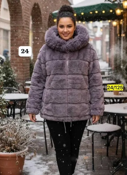 Шуба из искусственного меха — фото 4
