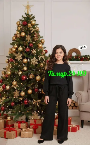 Костюм двойка с принтом лапша — фото 3