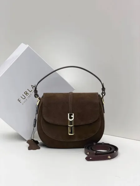 Сумка Furla crossbody из натуральной замши — фото 1