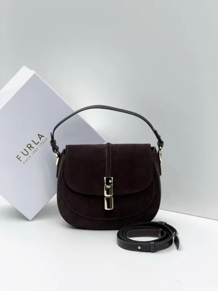 Сумка Furla crossbody из натуральной замши — фото 2