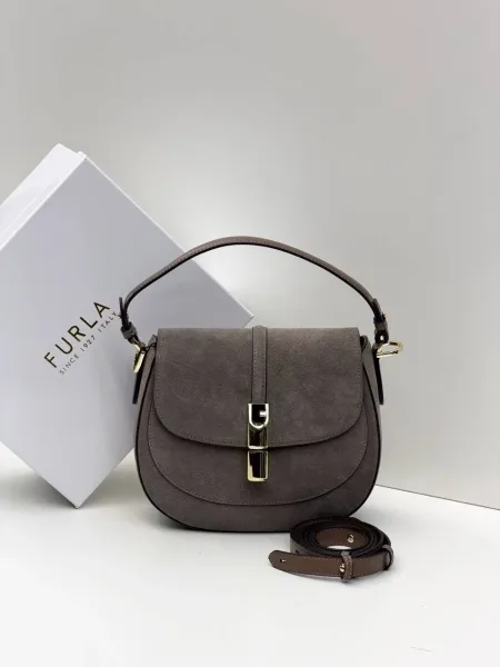 Сумка Furla crossbody из натуральной замши — фото 5