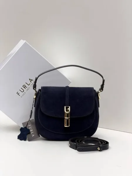 Сумка Furla crossbody из натуральной замши — фото 7