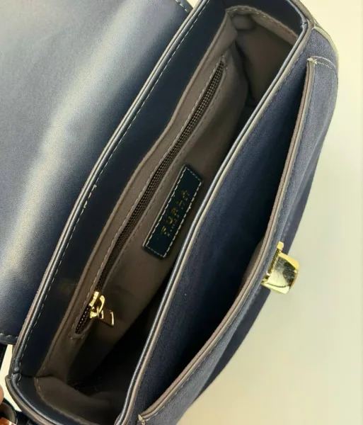 Сумка Furla crossbody из натуральной замши — фото 10
