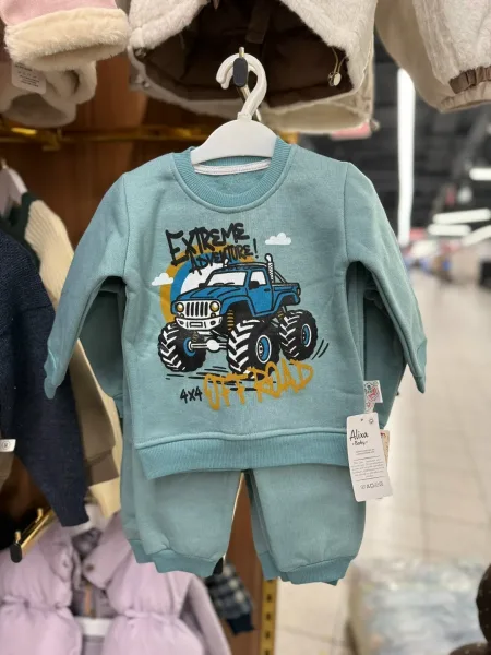 Костюм двойка для детей 1–3 лет с подкладкой из флиса — фото 2
