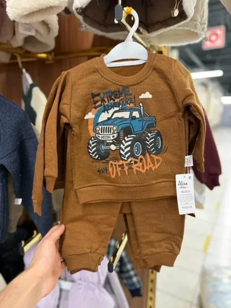 Костюм двойка для детей 1–3 лет с подкладкой из флиса — фото 4