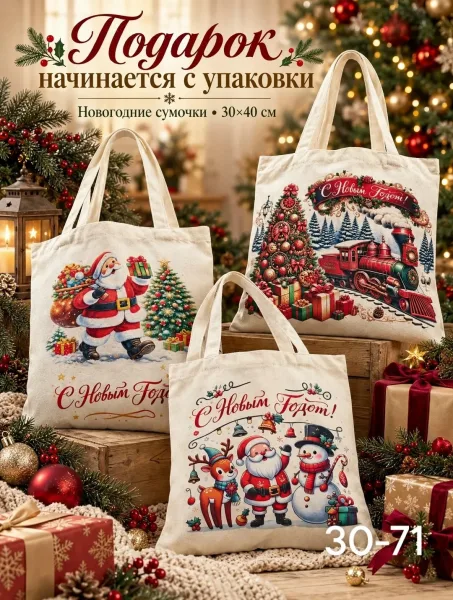 Новогодние сумки — фото 1