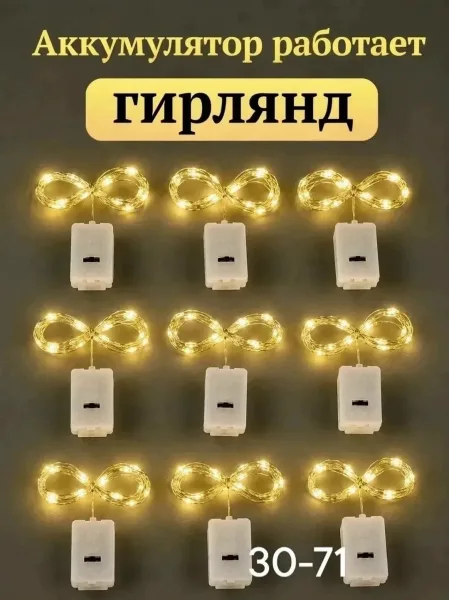Гирлянд Роса Батарейка — фото 3