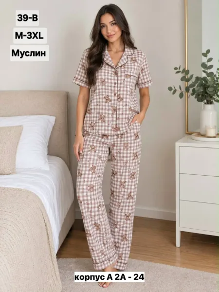 Пижама муслин, лапша — фото 1