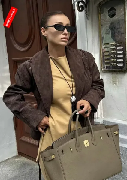 Куртка из замши — фото 7