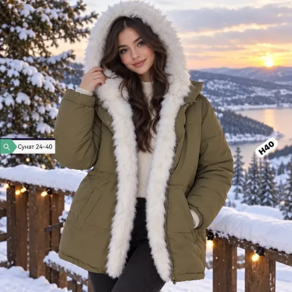ЖЕНСКАЯ УТЕПЛЁННАЯ КУРТКА СТИЛЬ И КОМФОРТ В ХОЛОДНУЮ ПОГОДУ — фото 2