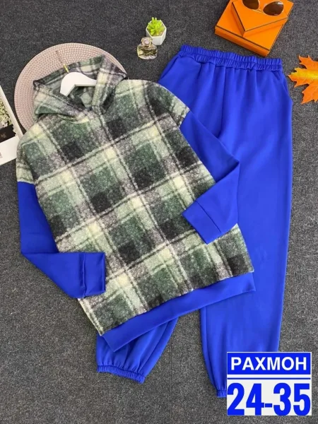 Костюм из мягкого флиса с рисунком барашка — фото 5