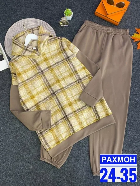 Костюм из мягкого флиса с рисунком барашка — фото 6