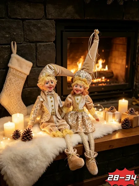 Новогодние игрушки эльф — фото 3