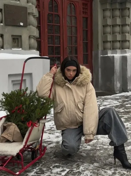 Куртка с капюшоном, подходящая по — фото 2