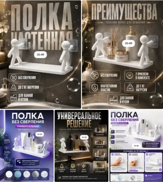 Полка настенная Человечки
