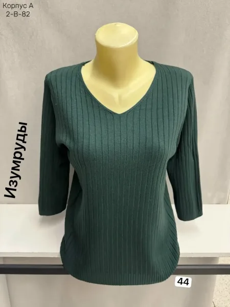 Свитер женский с рукавами 3/4 из кашемира — фото 8