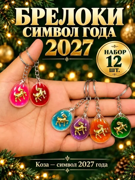 Брелок новогодний символ года — фото 5