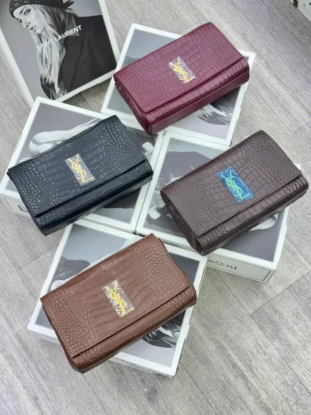 YSL женская сумка из кожи и натуральной замши — фото 1