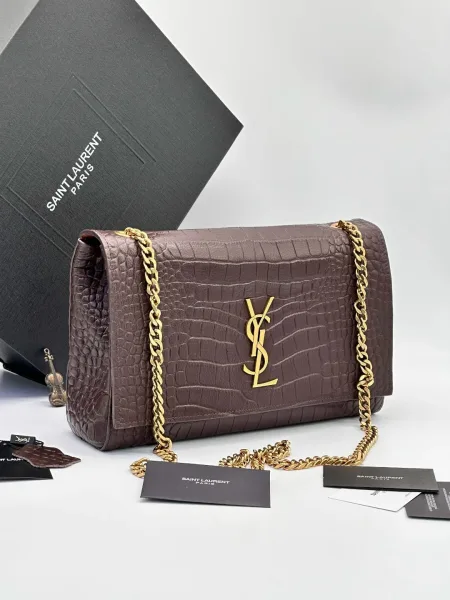 YSL женская сумка из кожи и натуральной замши — фото 1
