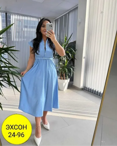 Платье из льна — фото 1