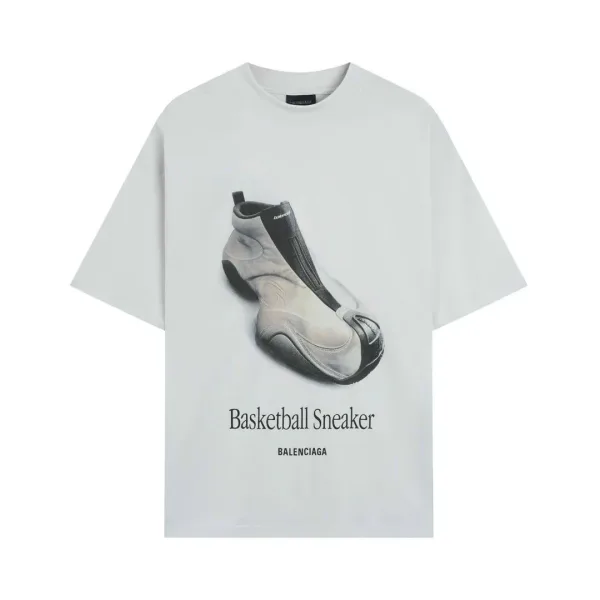 Хлопковая футболка Balenciaga с выразительным принтом — фото 6