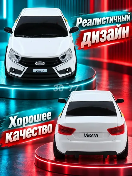 Игрушечная машина такси с пультом управления — фото 5