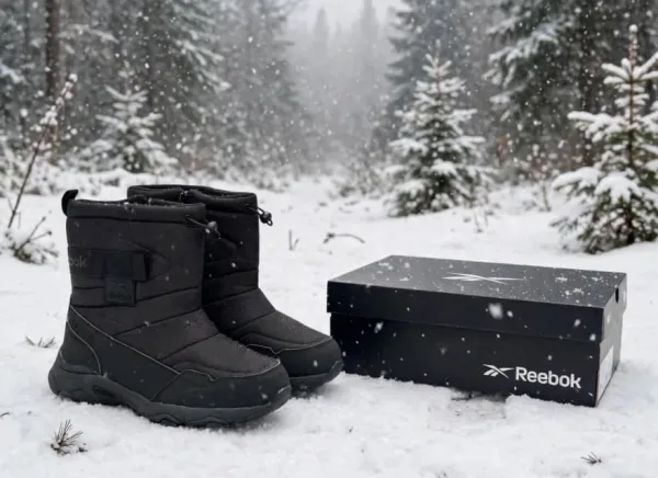 Зимние ботинки Reebok с меховой подкладкой и молнией — практичная — фото 3