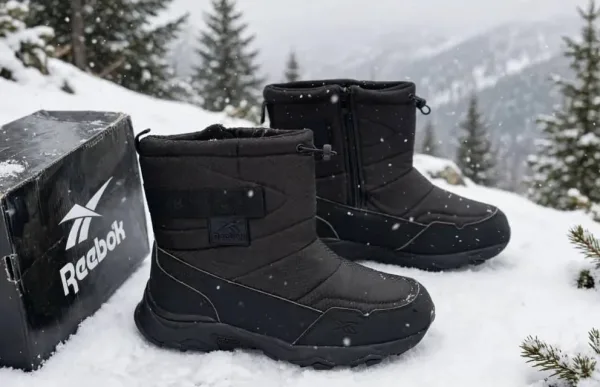 Зимние ботинки Reebok с меховой подкладкой и молнией — практичная — фото 13