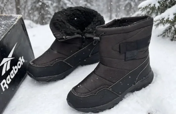Зимние ботинки Reebok с меховой подкладкой и молнией — практичная — фото 18