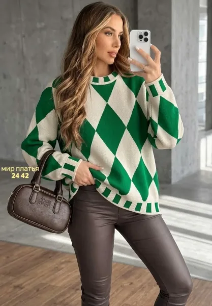 Свитер Oversize из турецкой вязки — фото 3