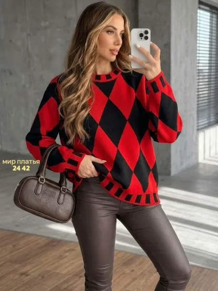 Свитер Oversize из турецкой вязки — фото 4