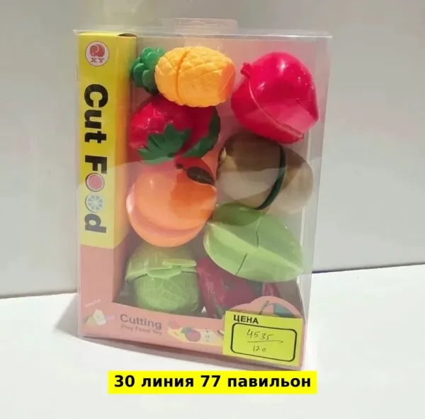 Игрушка из пластика в виде подарочного набора с овощами — фото 7