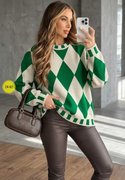 Свитер Oversize из турецкой вязки — фото 3