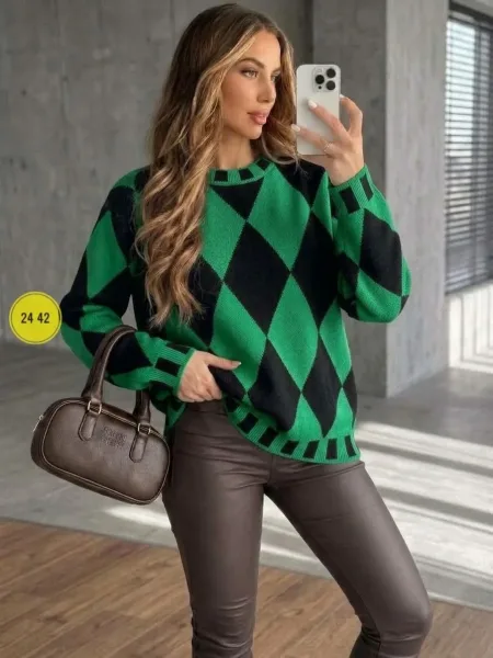 Свитер Oversize из турецкой вязки — фото 4