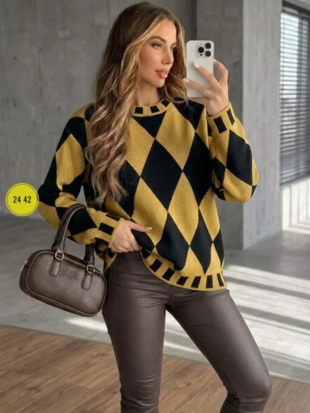 Свитер Oversize из турецкой вязки — фото 5