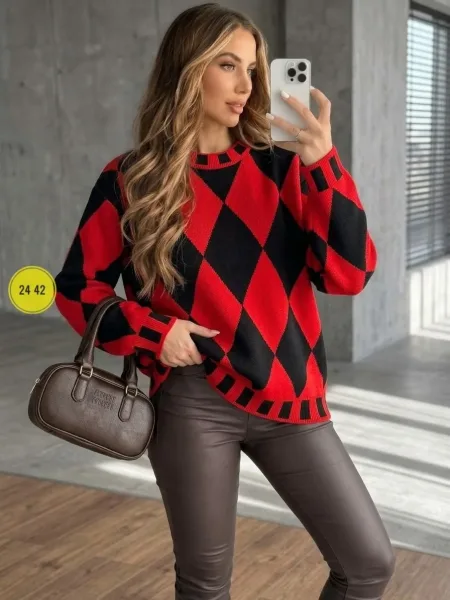 Свитер Oversize из турецкой вязки — фото 6