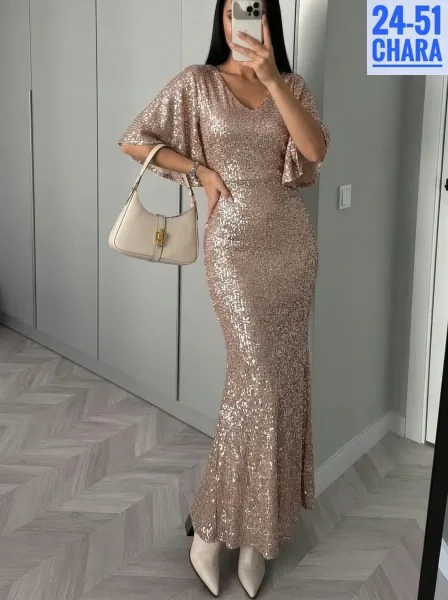 Платье пайетки — фото 4