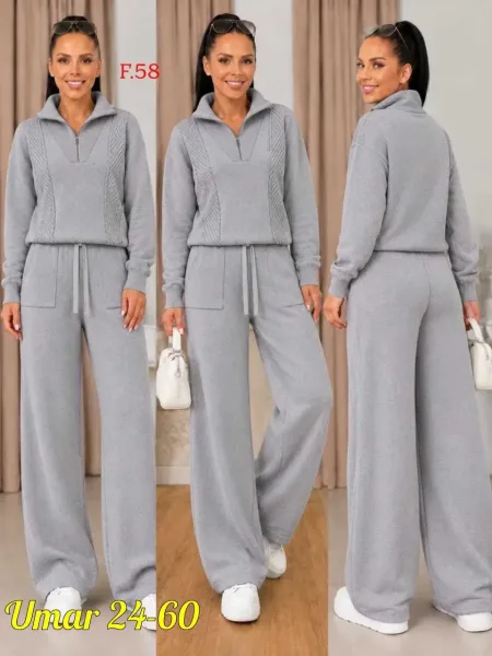 Костюм-двойка из ткани кашмир вязка — фото 2