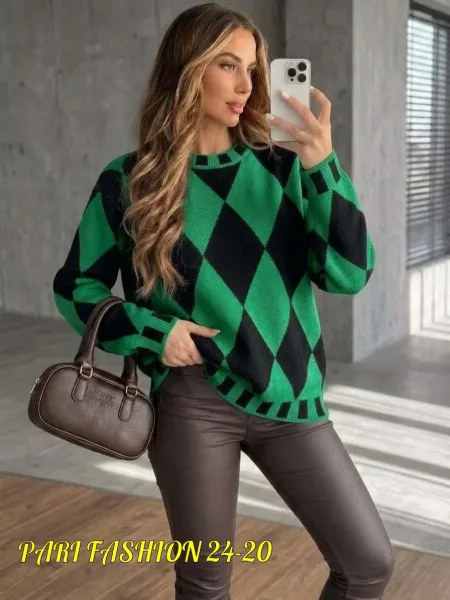 Свитер Oversize из турецкой вязки — фото 4