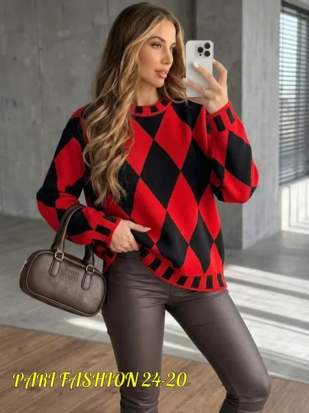 Свитер Oversize из турецкой вязки — фото 6