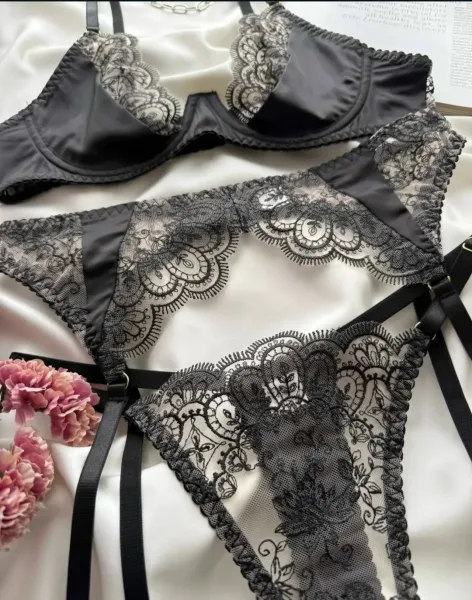 Трусики-стринги BLACK LACE — фото 4
