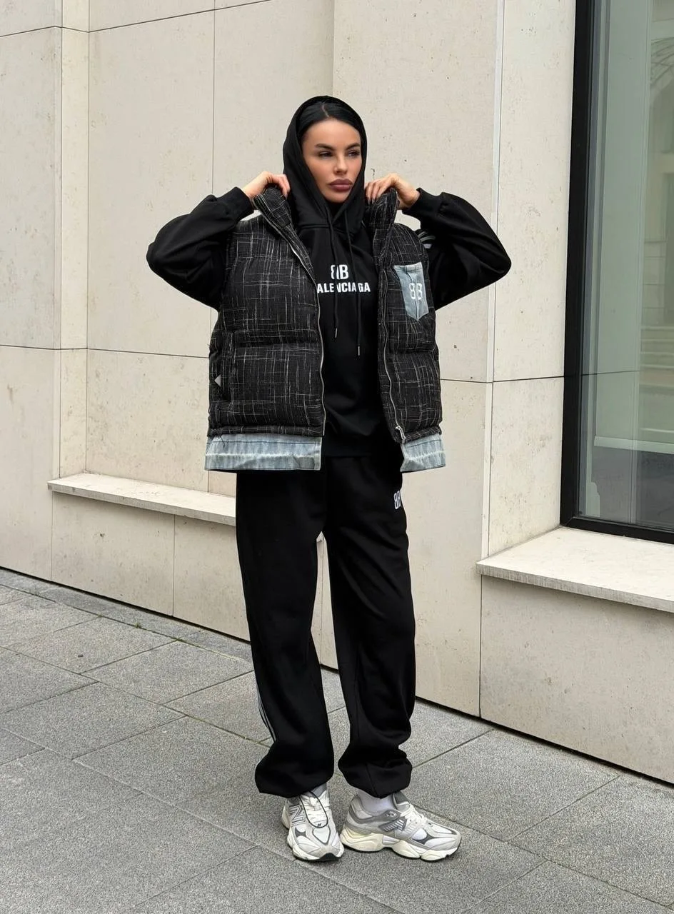 Спортивная тройка Balenciaga 100 хлопок на флисе — фото 1