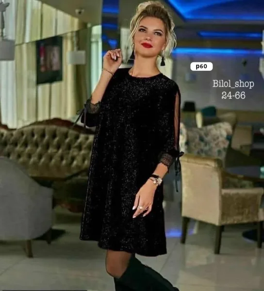 Платье Люрекс Сетка — фото 2