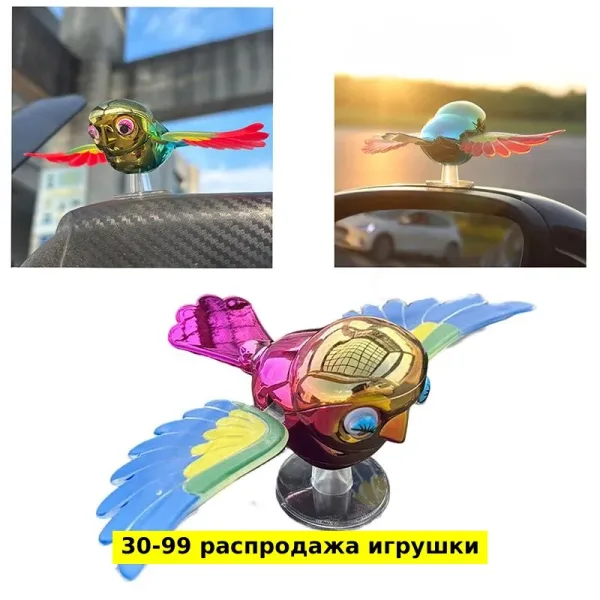 Игрушечные украшения из пластика в виде летающей птицы — фото 9