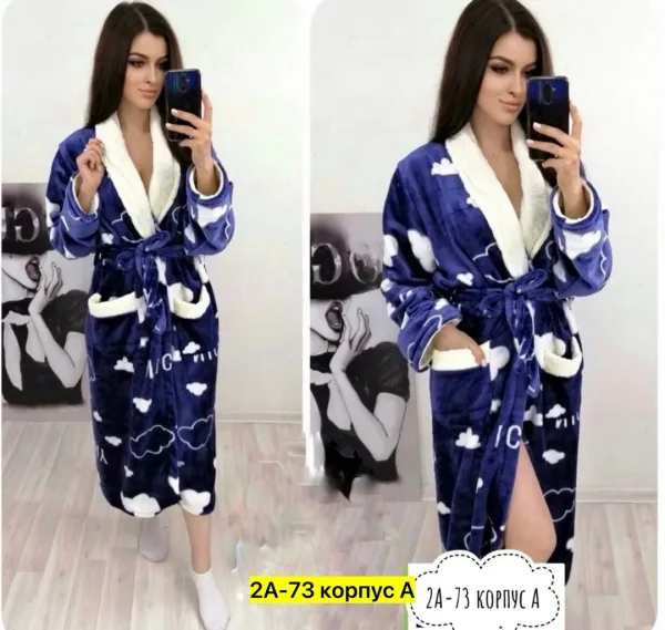 Халат из натурального хлопка — фото 1