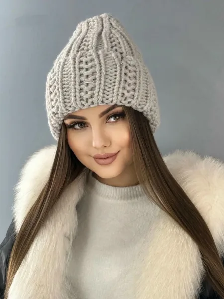 Шапка с подкладкой из смеси шерсти и акрила — фото 6